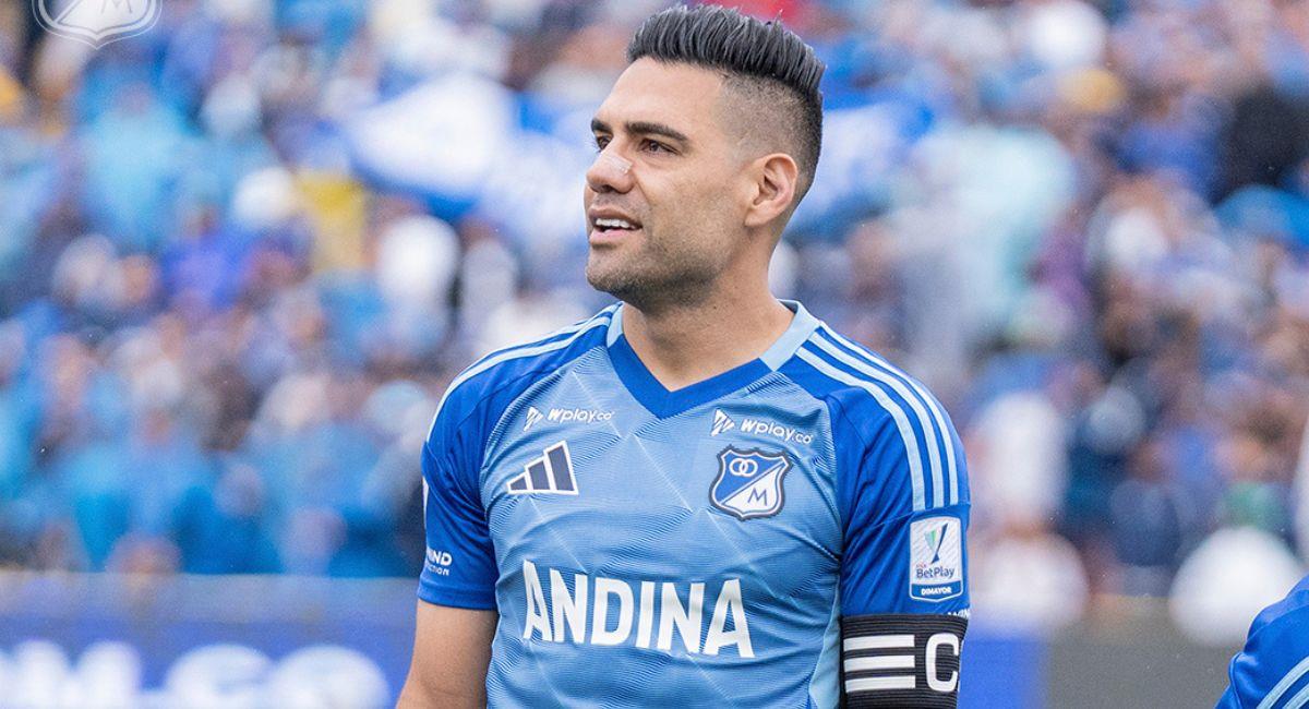 Falcao García delantero de Millonarios. Foto: millonarios.com.co