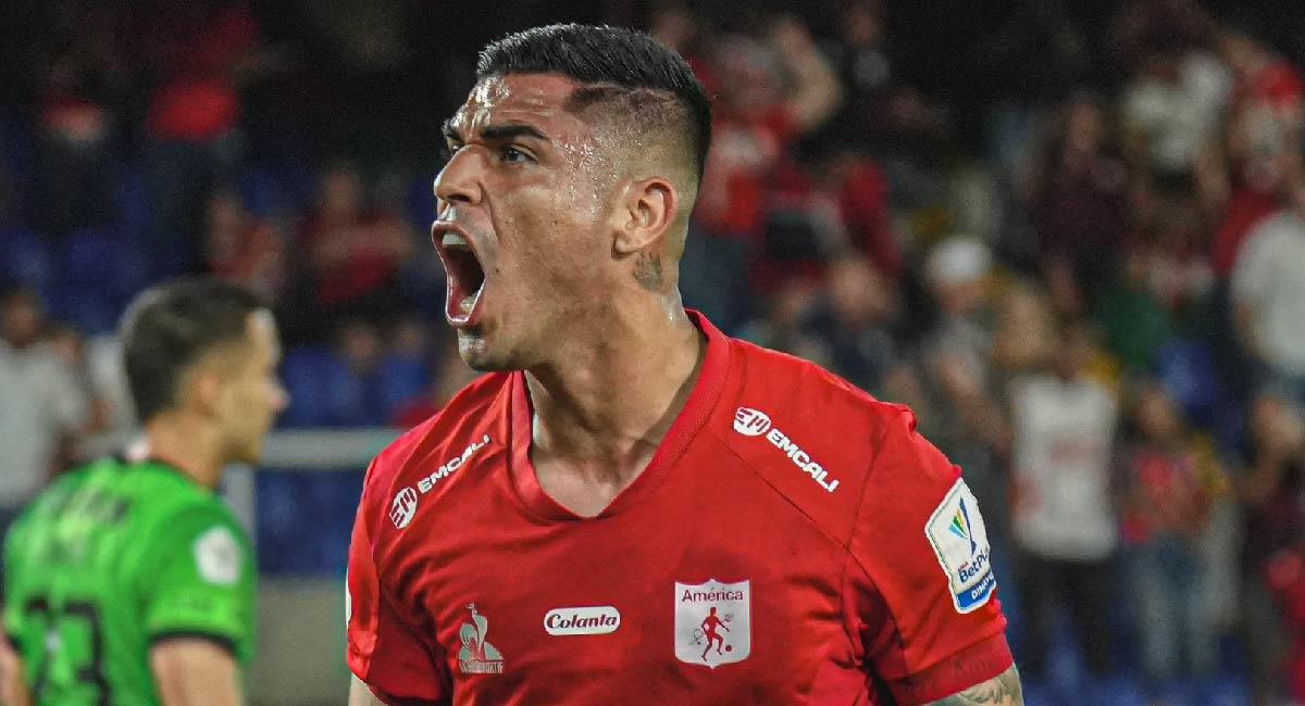 El delantero peruano volvió a ser determinante en el esquema del equipo vallecaucano. Foto: Twitter @AmericadeCali