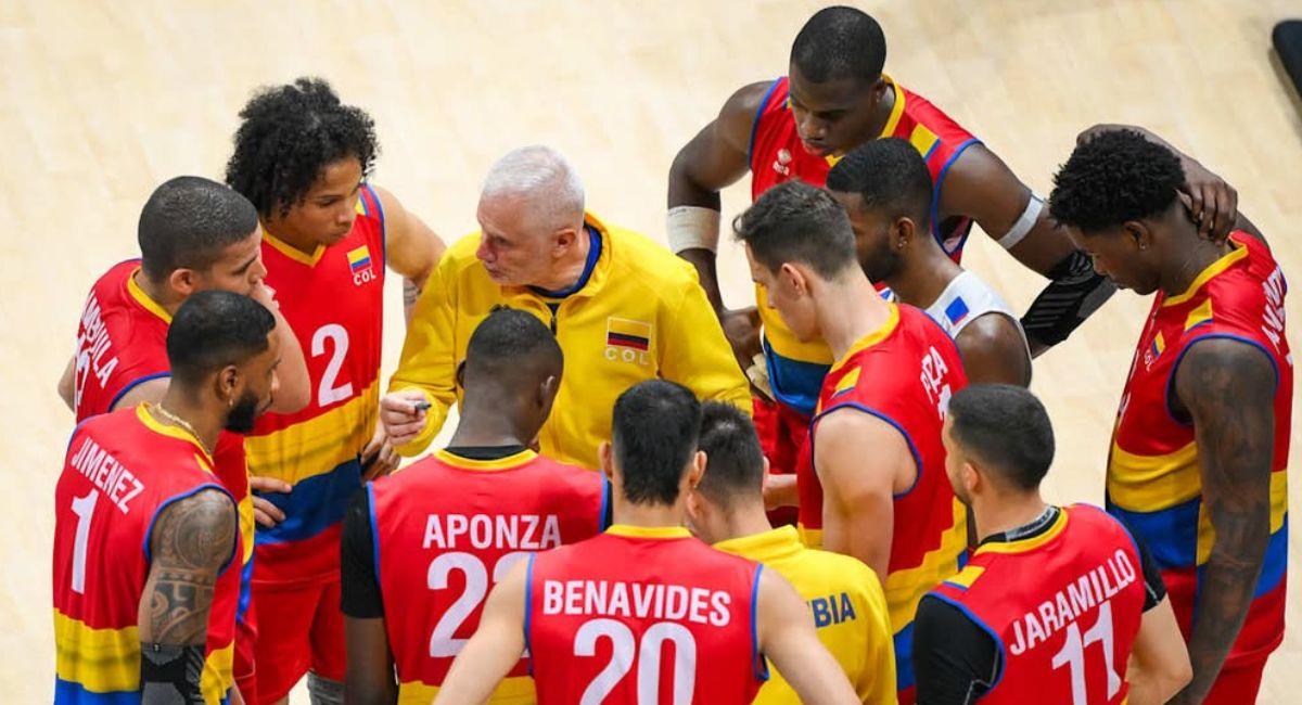 El sexteto colombiano cayó en los tres partidos disputados en Manila. Foto: Twitter @OlimpicoCol
