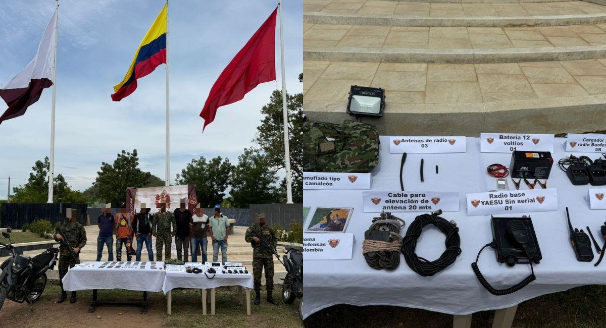Ejército logra la rendición de siete hombres del Clan del Golfo. Foto: Twitter Ejército Nacional