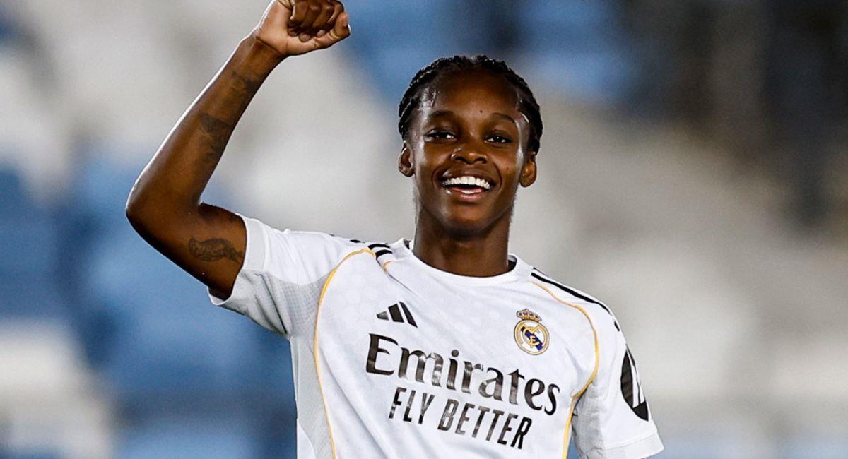 Linda Caicedo. Foto: Twitter Real Madrid C.F