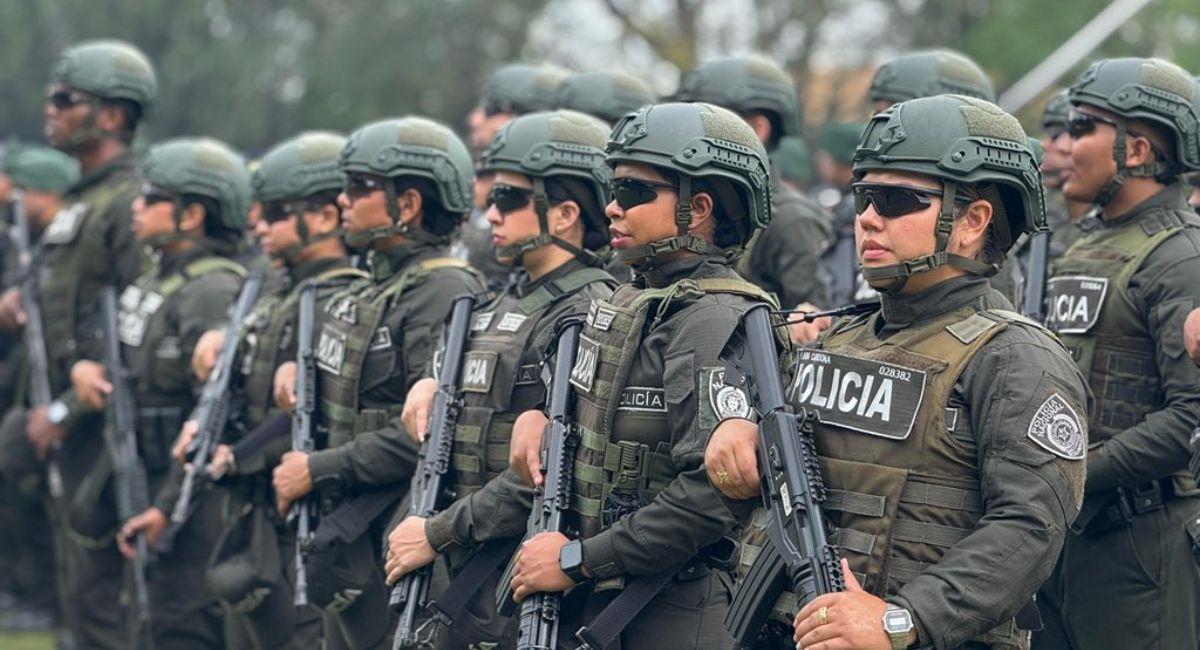 Policías y miembros del Ejército patrullarán Medellín para garantizar su seguridad. Foto: Twitter @seguridadmed