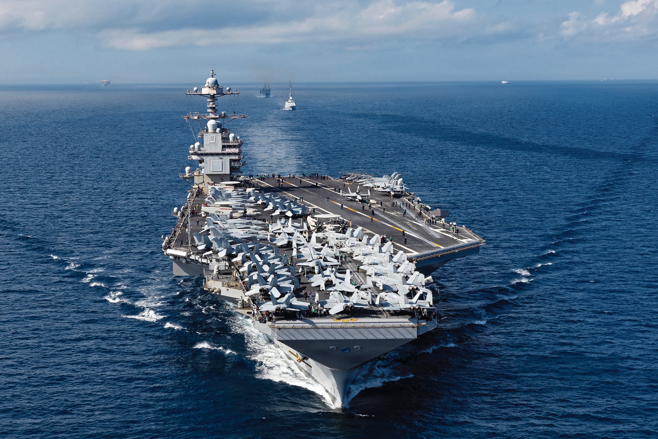 Le porte-avions nucléaire américain USS Gerald R. Ford est une forteresse en mer.