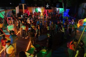Le parc Antonio Miguel Martínez de Guárico rouvre décoré pour Noël