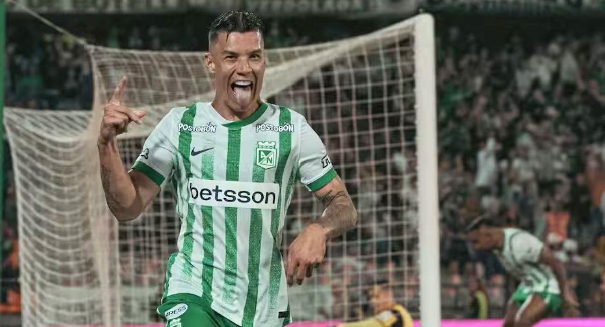Matheus marcó el único gol del partido contra América. Foto: Atlético Nacional Oficial