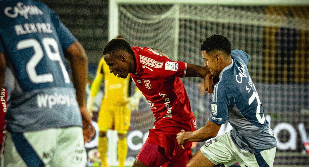 Millonarios y América de Cali se enfrentaron en la fecha  14, con victoria para los azules. Foto: Twitter @AmericadeCali