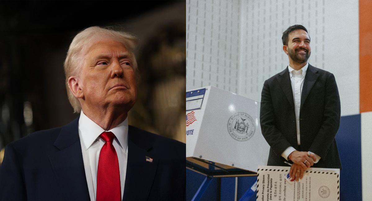 Trump y Zohra. Foto: Brian Jason - @ZohranKMamdani
