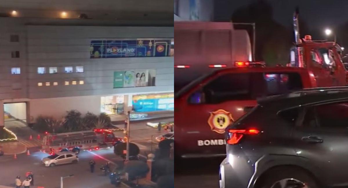 El centro comercial San Rafael en Bogotá vivió una jornada de pánico en la noche del 15 de diciembre. Foto: Youtube Captura de pantalla CityTV