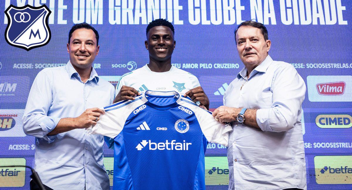 Néiser Villarreal habló de su salida de Millonarios. Foto: Twitter @Cruzeiro