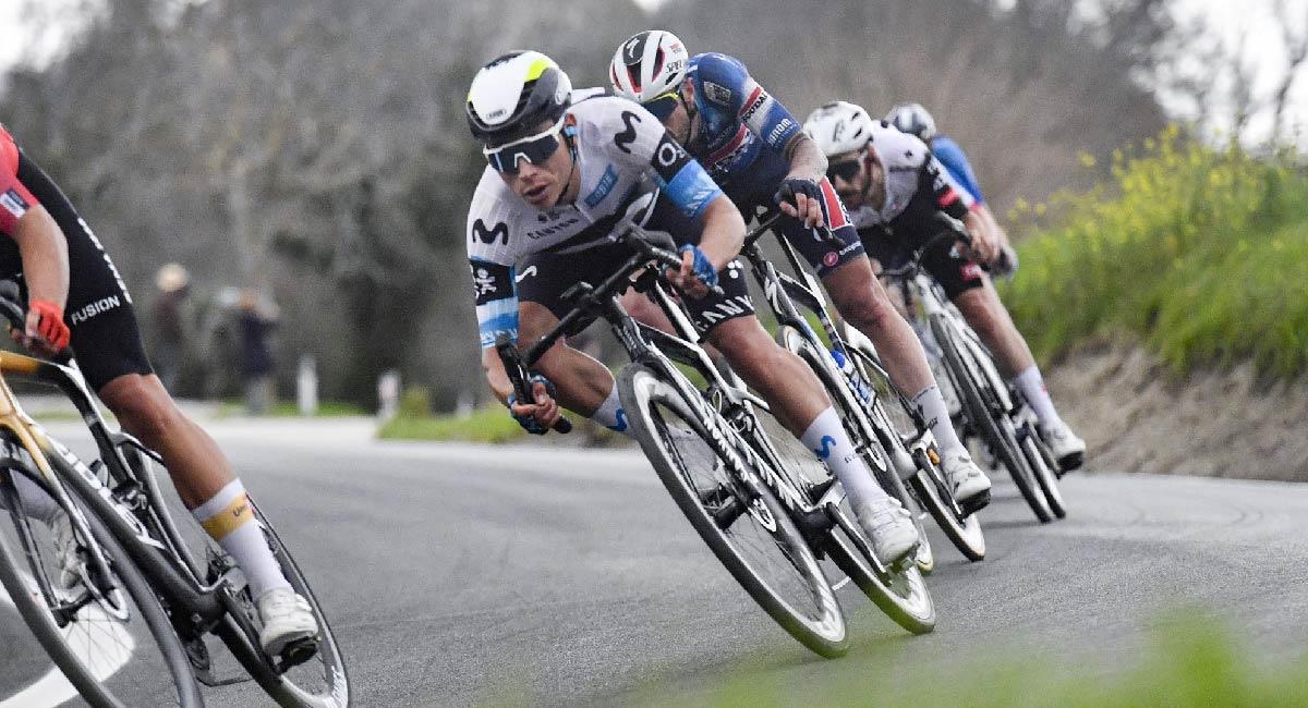 El Movistar Team contará con la presencia de cuatro colombianos para el 2026. Foto: Twitter @Movistar_Team