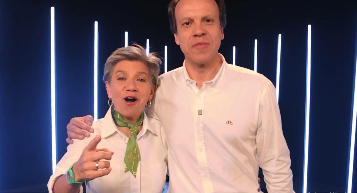 Claudia López tiene en Leonardo Huerta a su fórmula vicepresidencial. Foto: Twitter @ClaudiaLopez