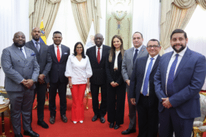 Delcy Rodríguez rencontre des représentants de la Chambre africaine de l&rsquo;énergie