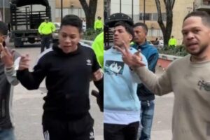 Des criminels se moquent devant les caméras de leur arrestation par la police à Bogota