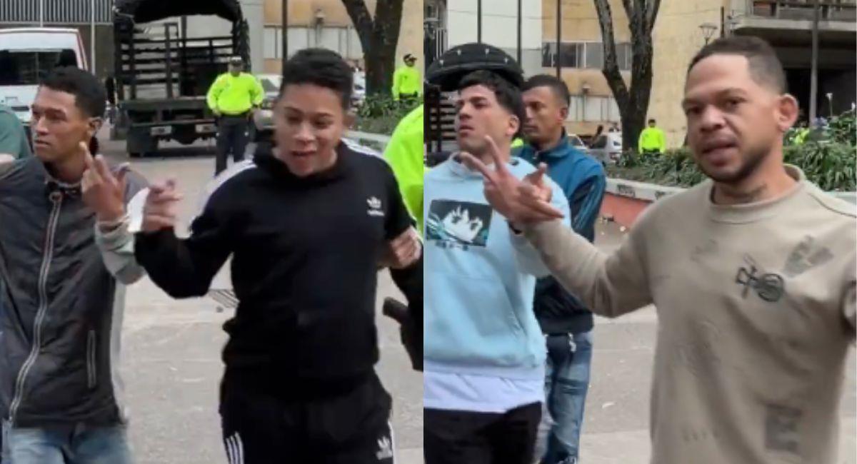 Miembros de la banda delincuencial Los Cats tomaron con poca seriedad su detención. Foto: Twitter @CarlosFGalan