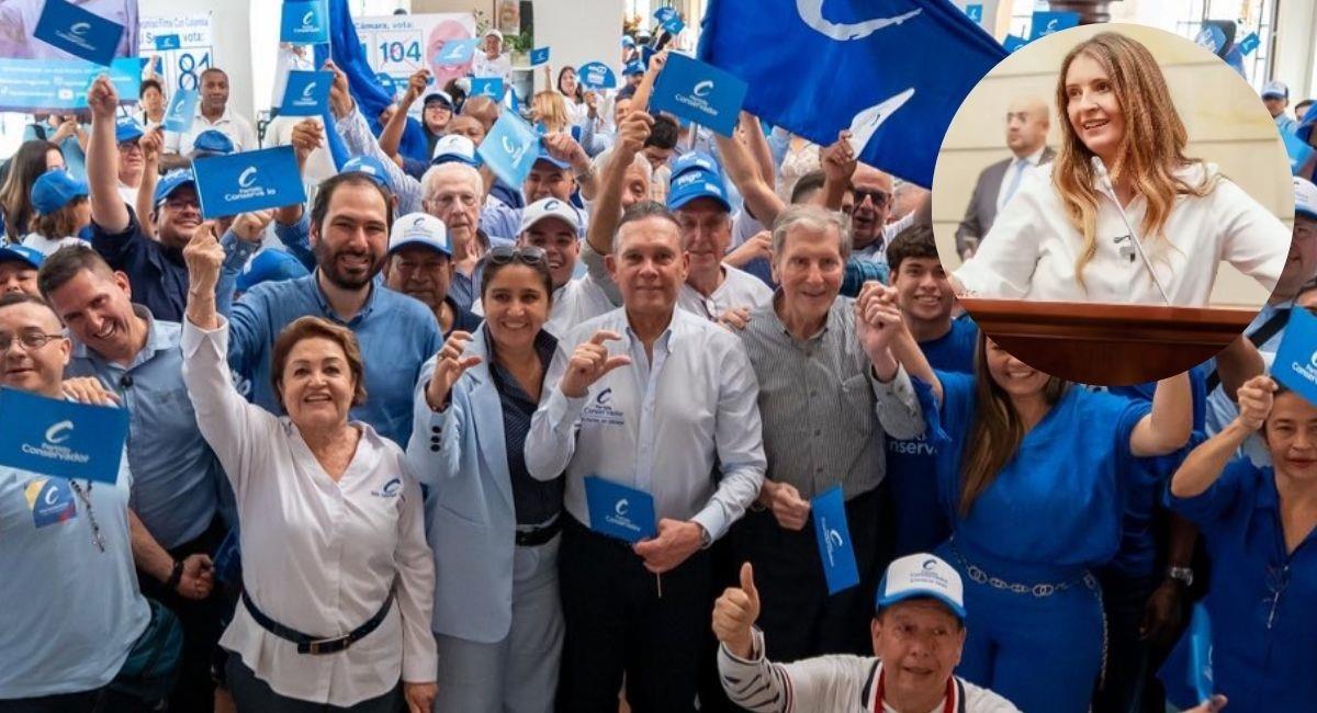 Paloma Valencia recibe apoyo del Partido Conservador en carrera presidencial. Foto: Twitter @soyconservador/@PalomaValenciaL