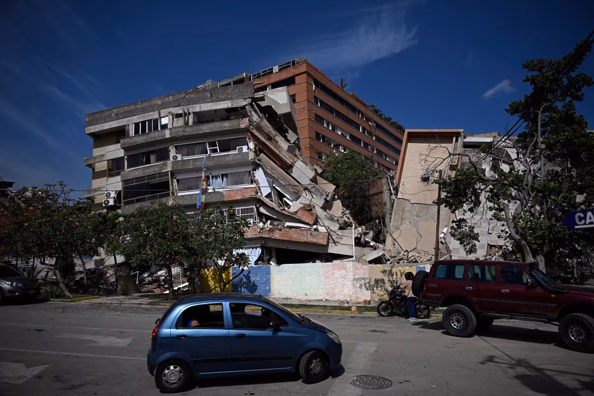 Tremblement de terre au Venezuela. Photo: Federico PARRA / AFP
