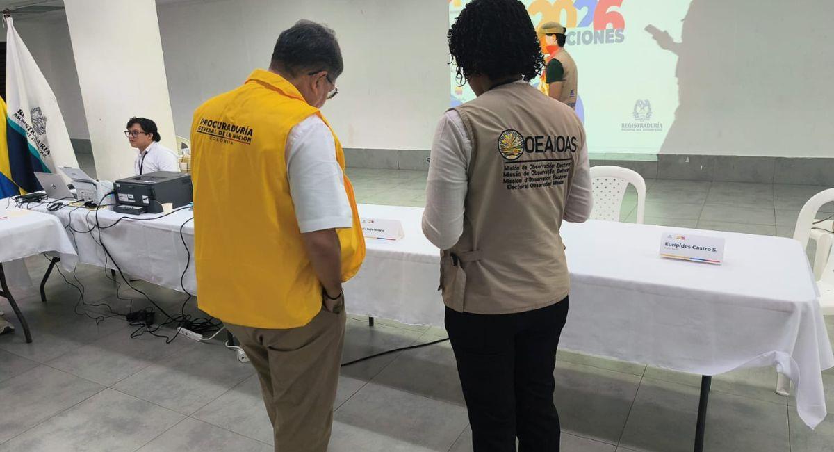 Misiones internacionales han supervisado las elecciones en Colombia. Foto: Twitter @OEA_oficial