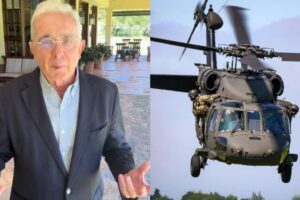 « C&rsquo;est déformant » : la défense d&rsquo;Álvaro Uribe face à la controverse sur les hélicoptères à El Aro