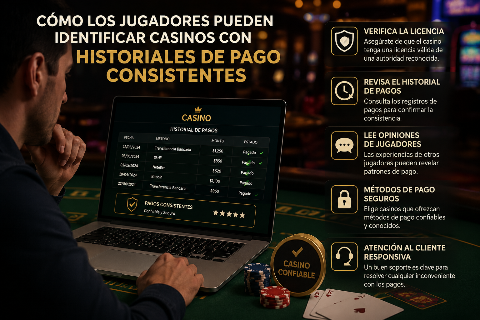 Comment les joueurs peuvent identifier les casinos avec des historiques de paiement cohérents