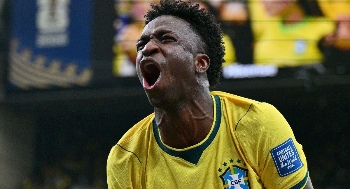 Vinicius, aunque no pudo marcar, fue uno de los jugadores más desequilibrantes del partido. Foto: EFE
