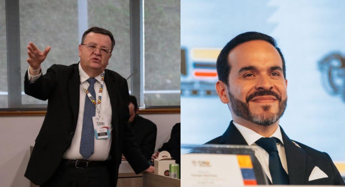 El presidente de la JEP, Alejandro Ramelli, extendió la invitación al presidente electo, Abelardo de la Espriella. Foto: X @JEP_Colombia / IG: @delaespriella_style