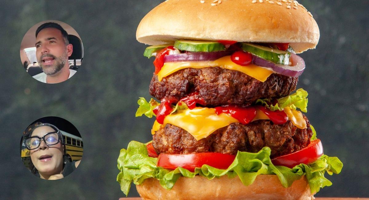 La hamburguesa triple desató un debate viral: la historia completa. Foto: TikTok