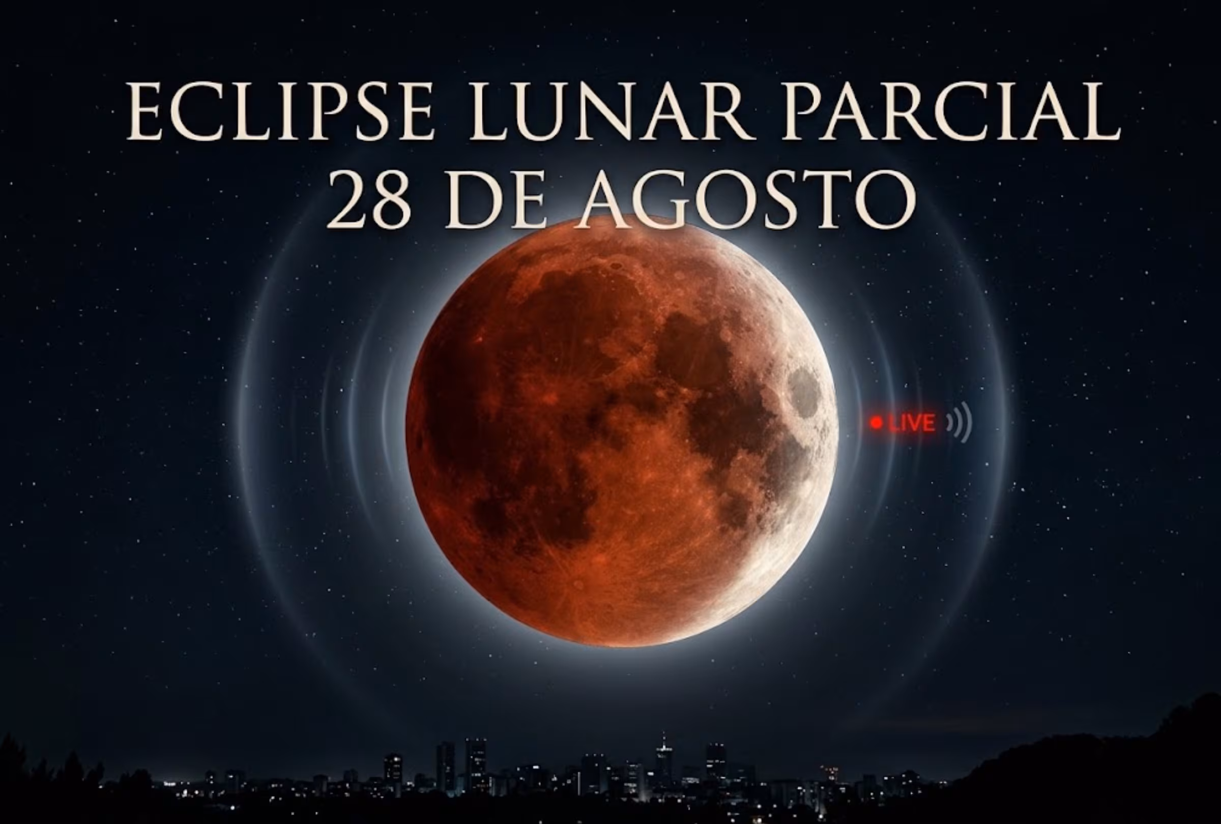 Découvrez comment regarder EN DIRECT et EN LIGNE l'éclipse partielle de Lune, l'un des événements astronomiques les plus attendus de ces derniers temps car la Lune va « changer de couleur ». PHOTO : Image créée par Gemini AI.