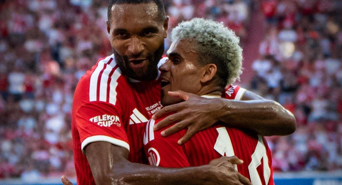 El guajiro fue el encargado de romper el cero ante el Leipzig. Foto: Twitter @FCBayern