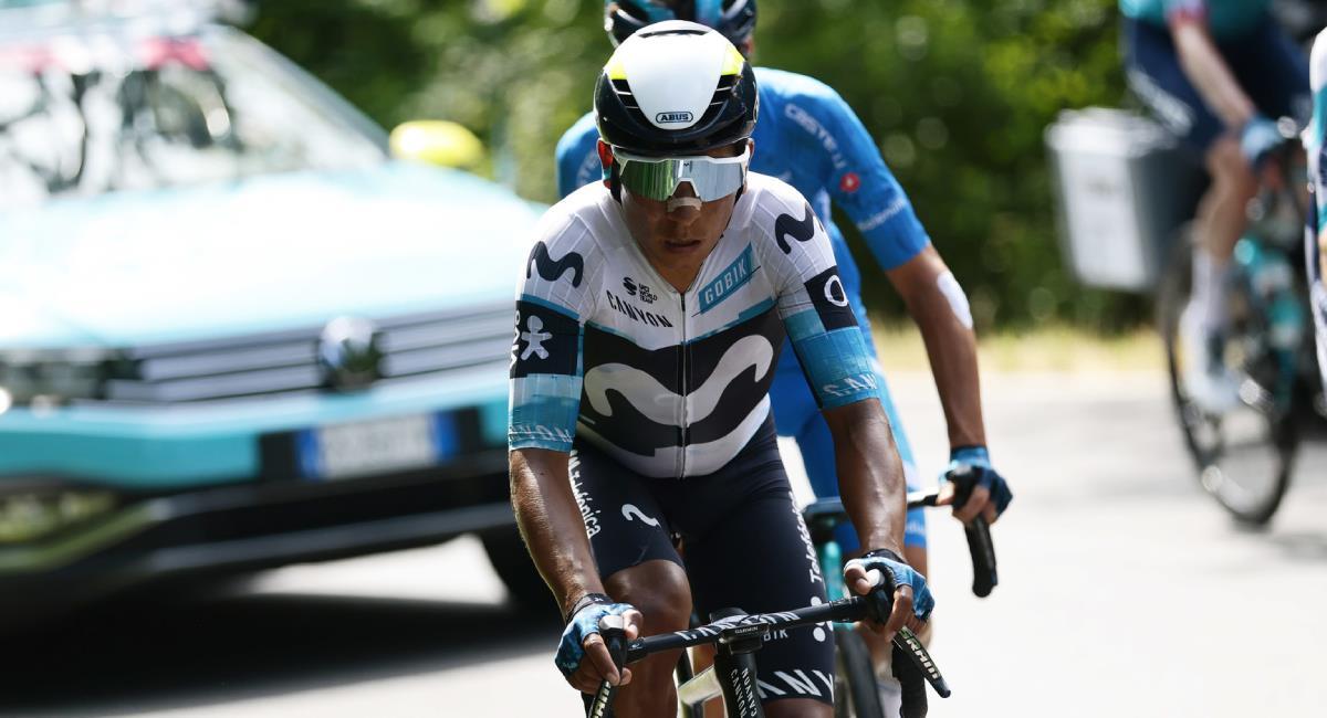 El pedalista boyacense volvió a competencia luego de haber estado presente en el Tour de Suiza. Foto: Twitter