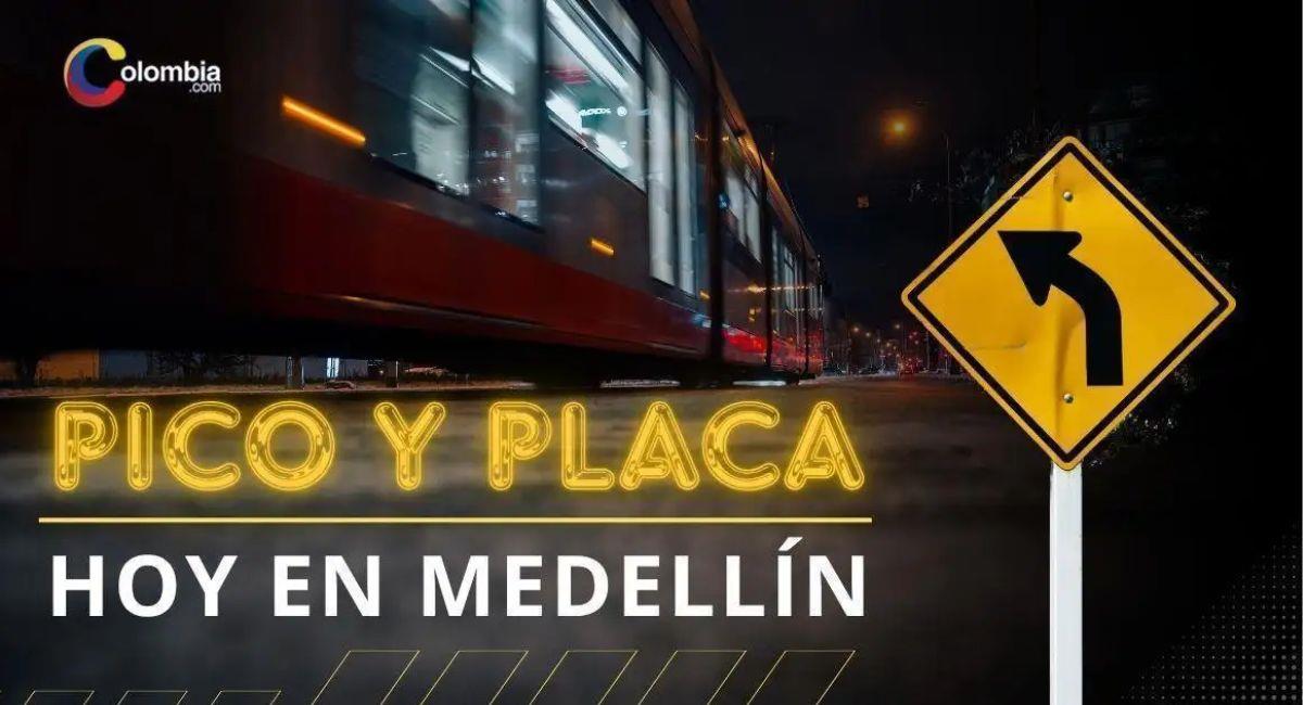 Rotación de pico y placa para Medellín el jueves 13 de agosto de 2026. Foto: Interlatin
