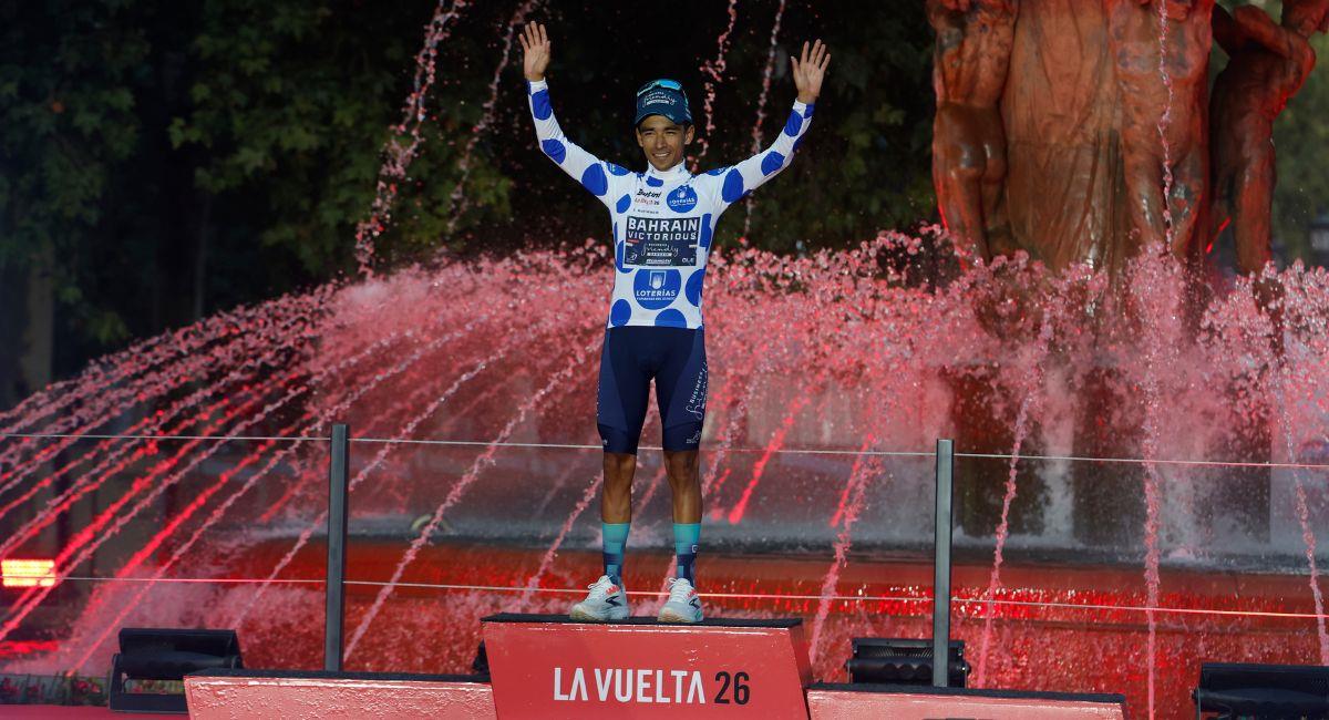 Santiago Buitrago se quedó con el jersey de puntos tras la etapa 21. Foto: EFE