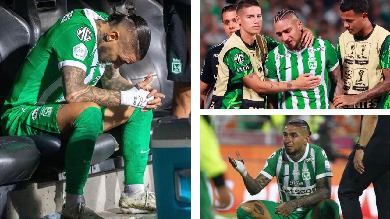 Chicho se fue reemplazado al minuto 10. Foto: