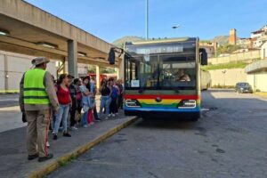 Itinéraire Metrobús activé pour les travaux de la ligne 2 du métro de Caracas
