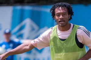 La première publication de Cuadrado après avoir été exclu du classique