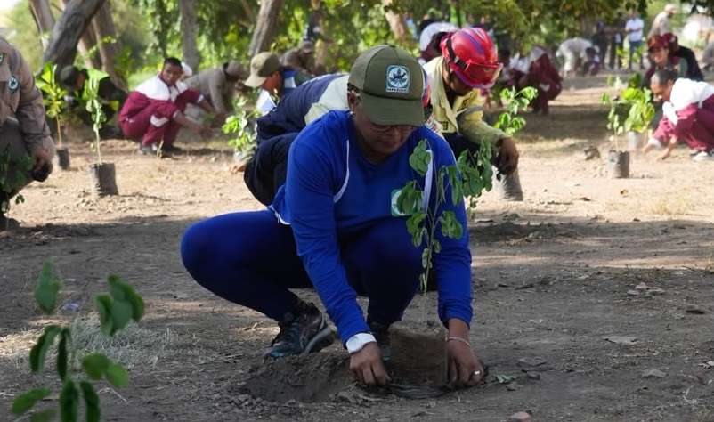 Ils ont planté 2 000 arbres sur les rives de la rivière Neverí à Anzoátegui