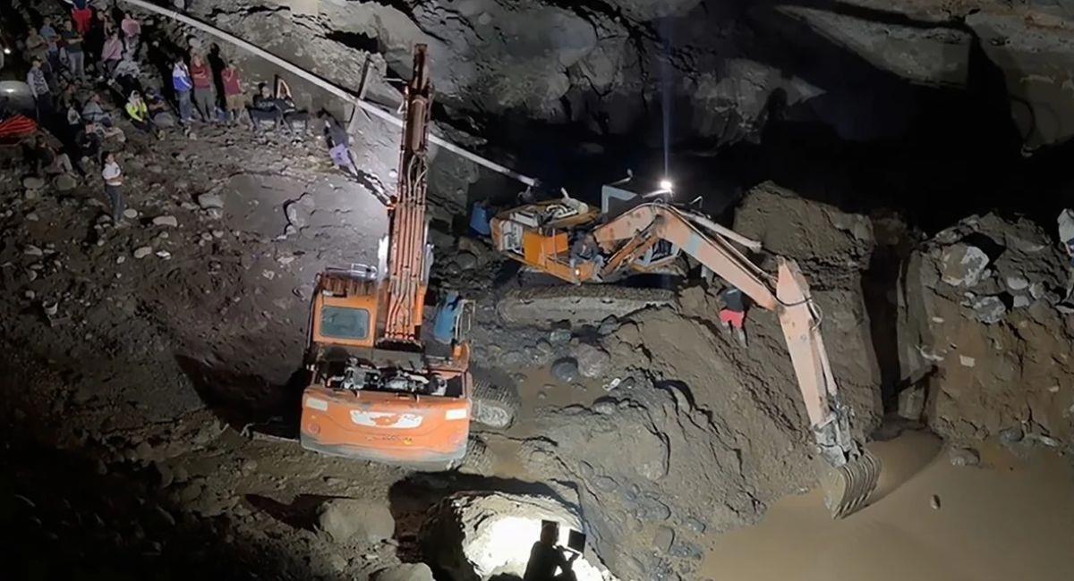 Un derrumbe en una mina de oro irregular de Nariño deja nueve muertos. Foto: Captura de video de la Gobernación de Nariño